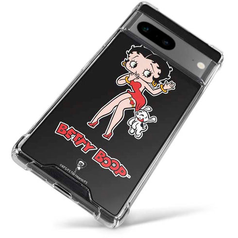 Betty Boop With Puppy Google Pixel 7a Clear Case
